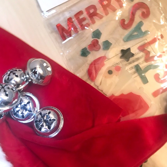 Christmas Decoration Set. Window Clings.Santa Hat. Spiffy! Cheerful! - Picture 3 of 3